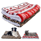 Christmas Warm Dog Mat Beds