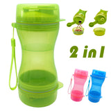 2 in 1 Portable Pet Dog Water Bottle